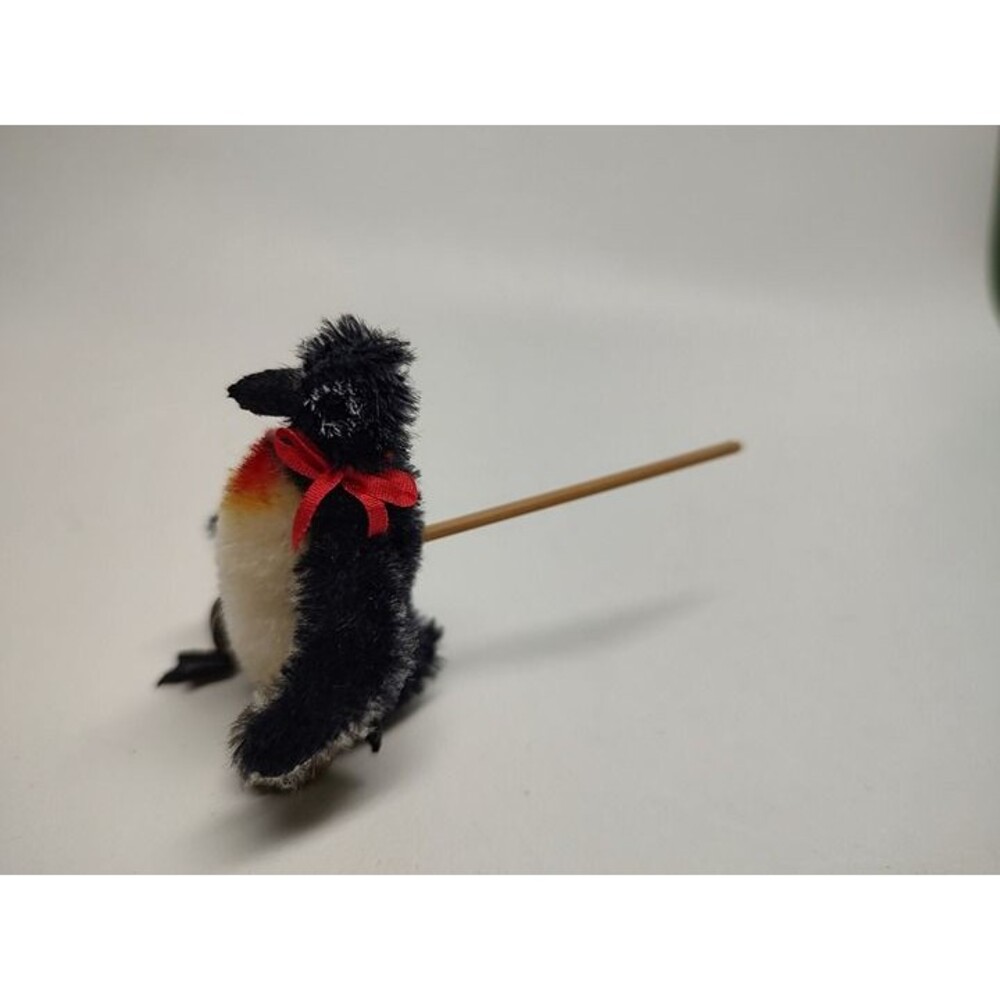 Vintage Deb Canham Pull Push Penguin Toy Brenda Power Penguin 2-1/4" Tall